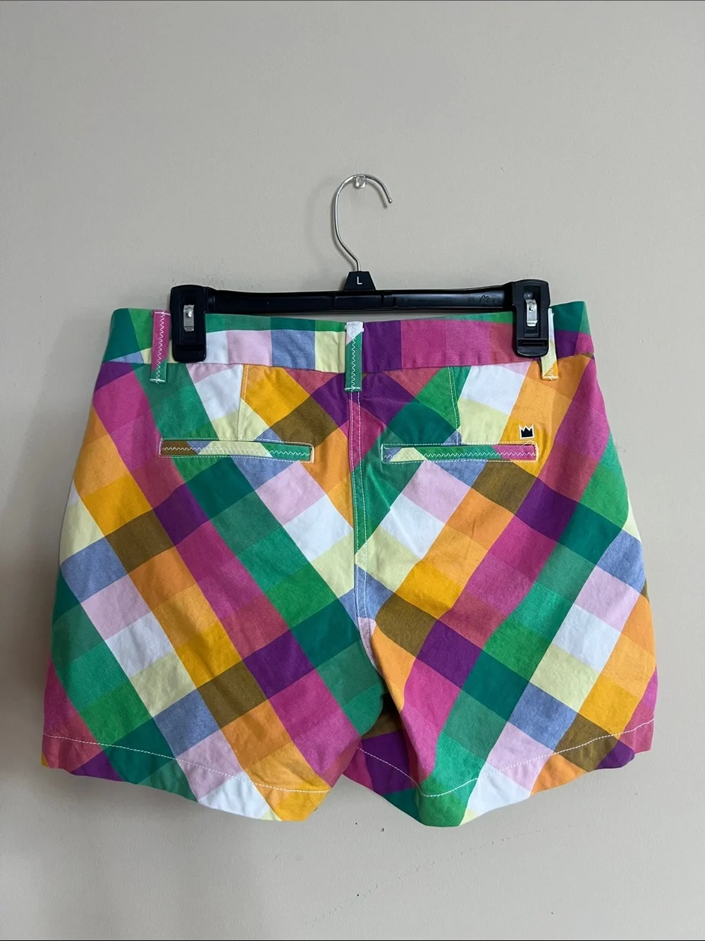 ☀️🍉🌻Crown & Ivy Multi-Color Plaid Women’s Shorts - Picture 3 of 5